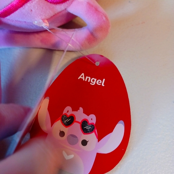 Disney Stitch x Squishmallow 6.5 valentines angel plush BNWT VHTF RARE - Picture 3 of 8